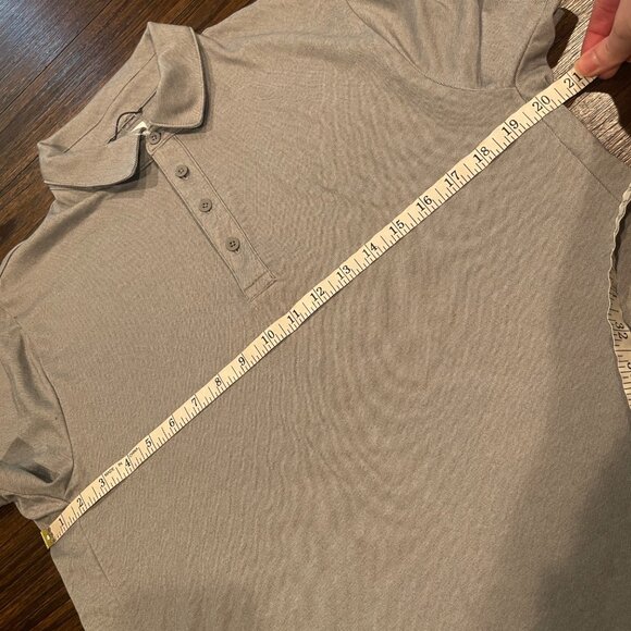 J.Crew Men's Sz M Performance Polo Shirt Heather Gray COOLMAX Stretch BN365 - Picture 7 of 10